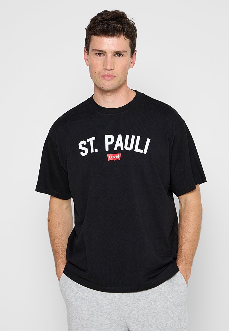 Levi’s® T-shirt print zwart