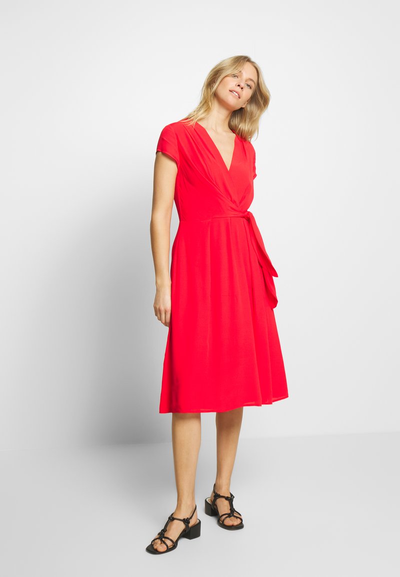 Taifun Kleid Gewebe Day Dress Paradise Pink Red Zalando Co Uk 
