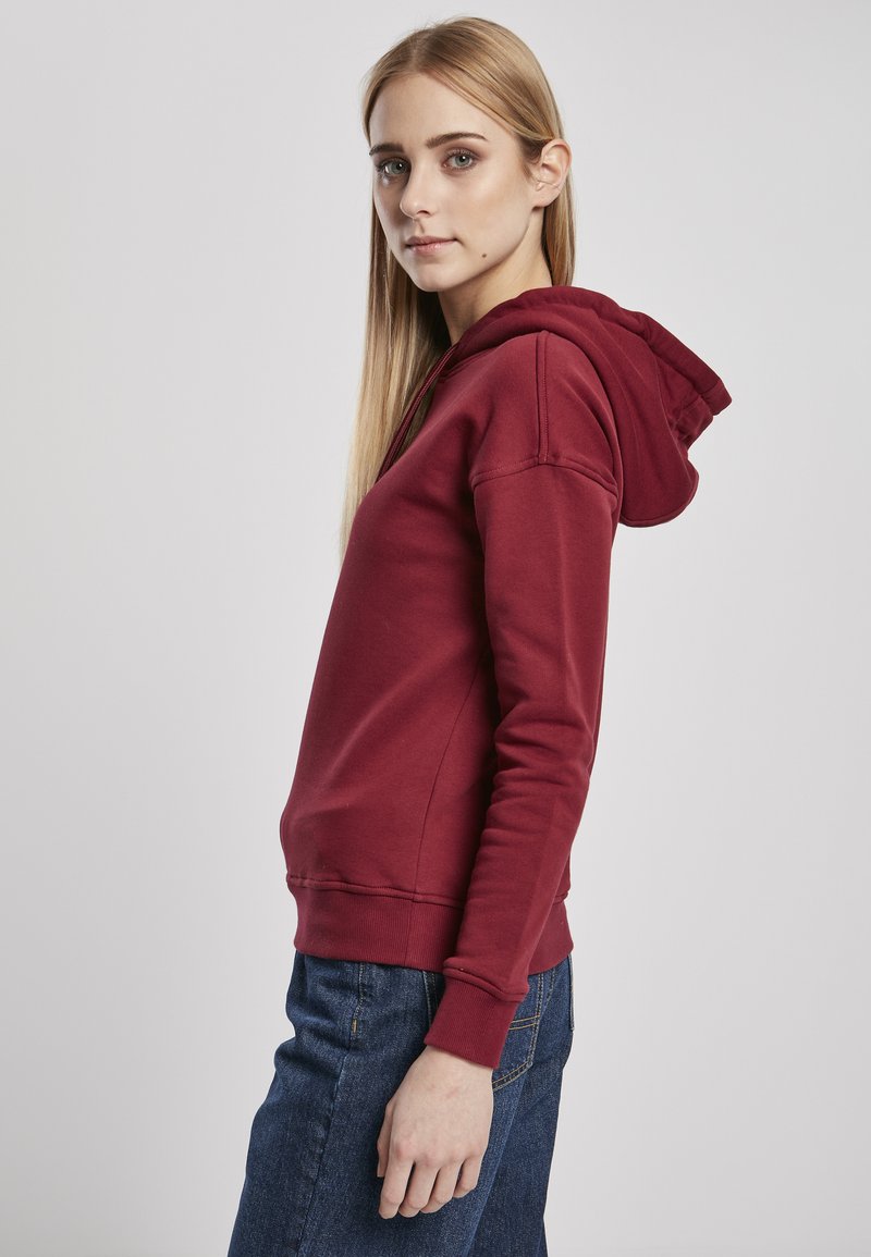 Damen Sweatshirts | Urban Classics Curvy Kapuzenpullover burgundy/rot - JI03089 Damen Sweatshirts | Urban Classics Curvy Kapuzenpullover burgundy/rot - JI03089