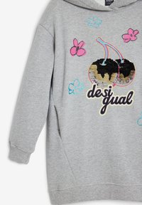 Desigual CHERRY HOODED Vestido informal gray/gris