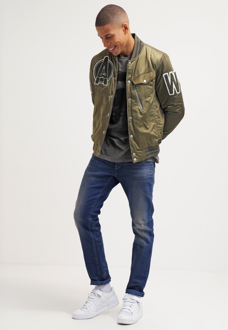 G-Star 3301 SLIM - Jean slim - medium aged/denim bleu - ZALANDO.FR