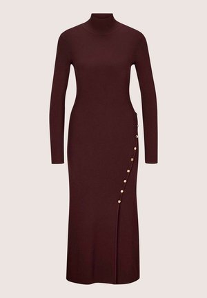 MADELEINE, MADELEINE KLEID STRICKKLEID MIT SCHLITZ & ZIERKNÖPFEN - Etui-jurk - bordeaux   red