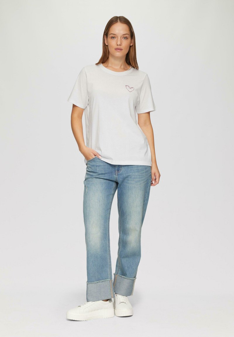 s.Oliver MIT RÜCKEN - T-Shirt print - weiß