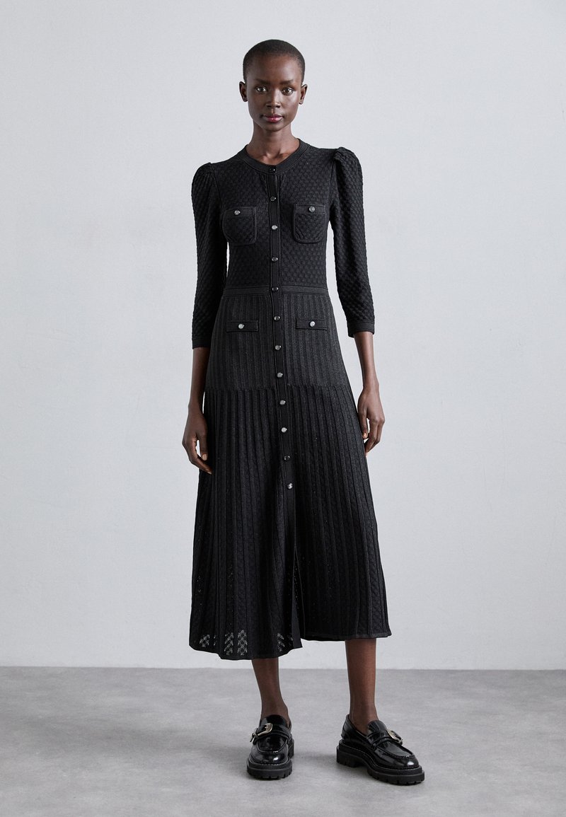 sandro TUILERIES - Robe pull - noir