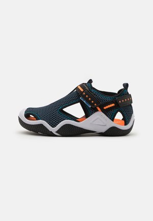 JR WADER - Outdoorsandalen - navy/orangefluo