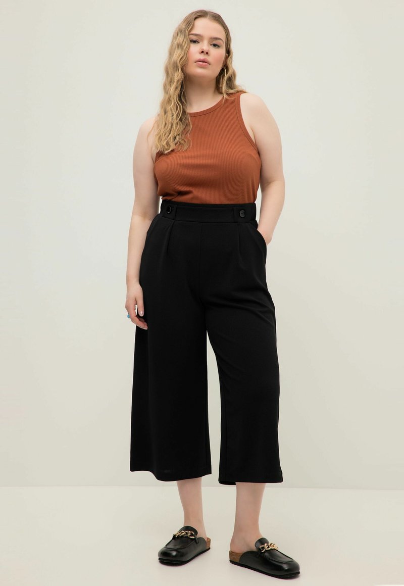 Studio Untold Trousers - noir/black - Zalando.de