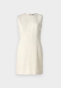 MINI DRESS - Denní šaty - white tweed