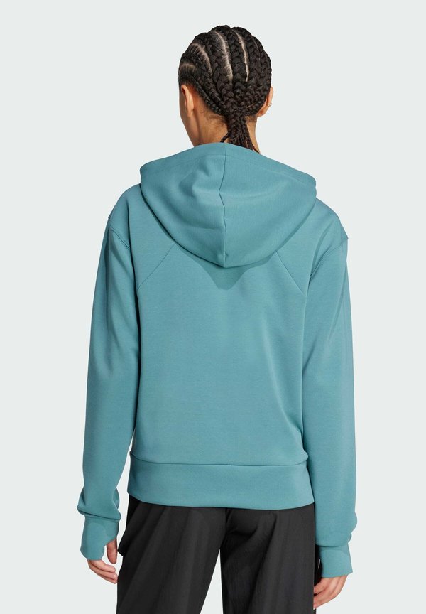 HOODED - Fleece jacket - preloved teal4