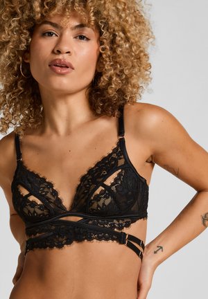 ANNA OPEN - Triangel BH - black