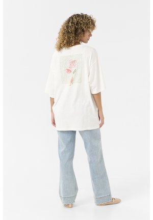 CRSIFFA - Pikkade varrukatega topp - sepia rose flower text