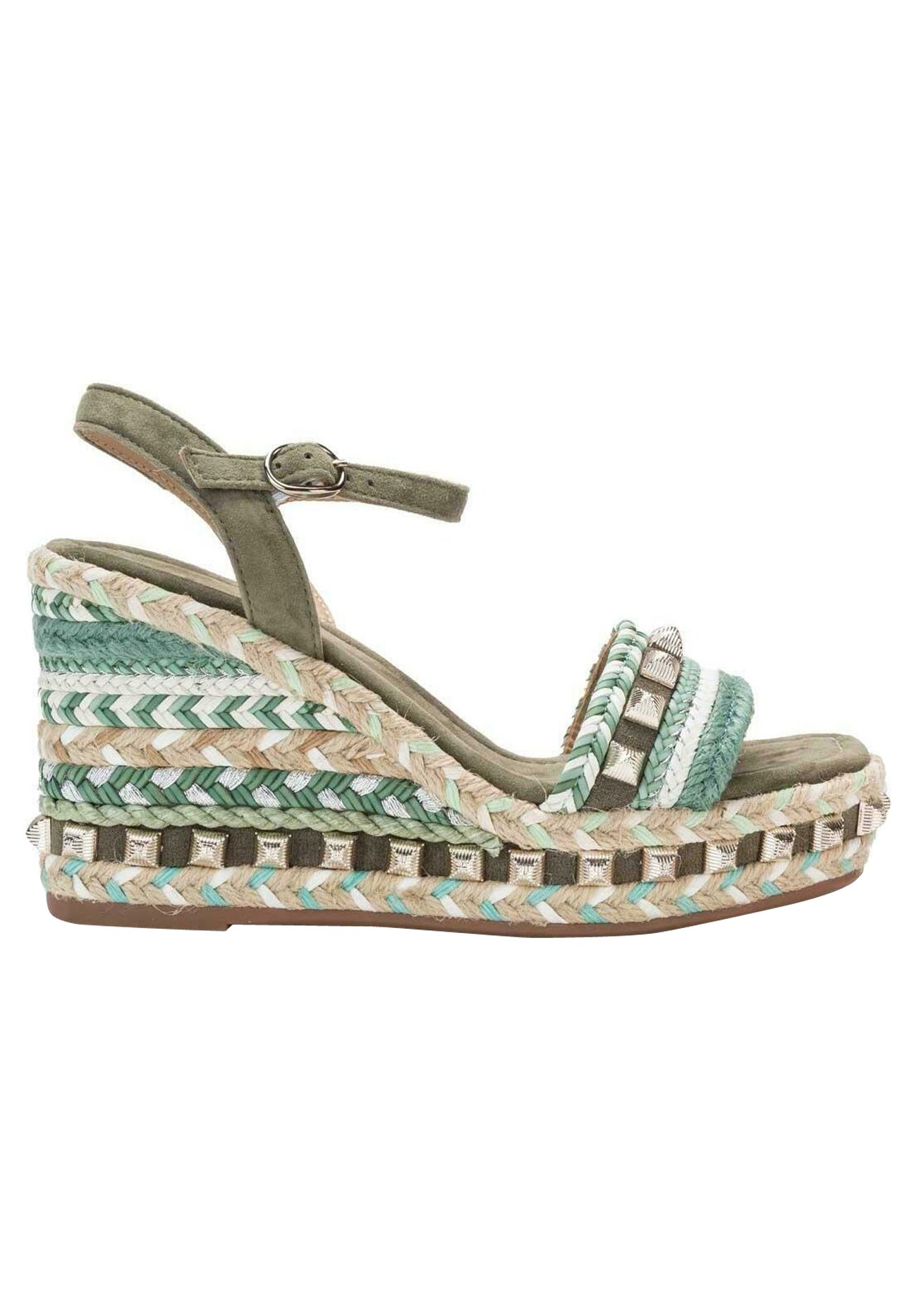 Alma en Pena Sandalias de cuña - verde - Zalando.es