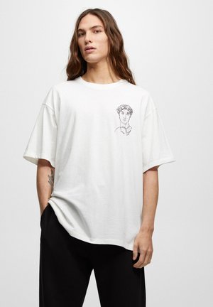MICHELANGEL - Print T-shirt - off white