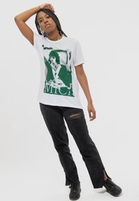 Paradiso Clothing THE ROLLING STONES RETRO MICK JAGGER PHOTO - Print T-shirt - white