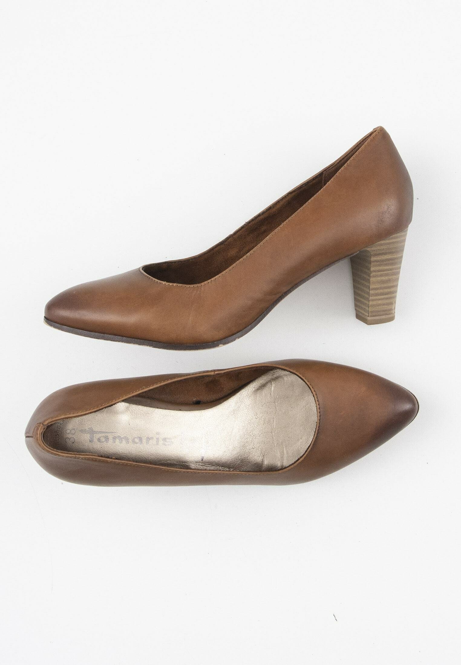 Tamaris Pump Bruin/Cognac - Schoenen.nl