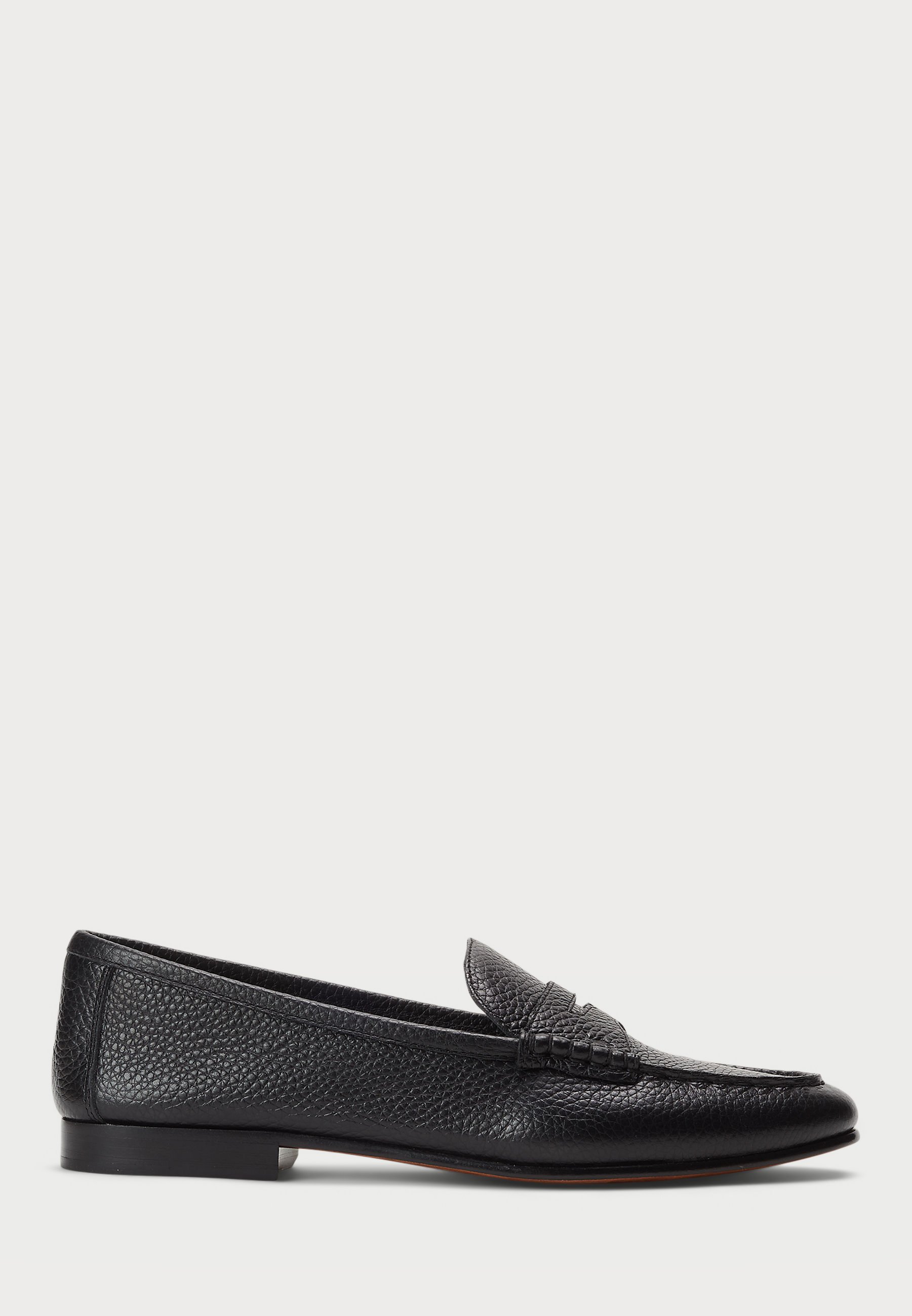 Polo by Ralph Lauren Black Pebbled Leather Slip-Ons Amazon.com | POLO RALPH LAUREN Men main image 3