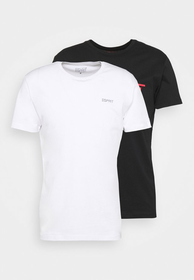 2 PACK - T-shirt z nadrukiem - black