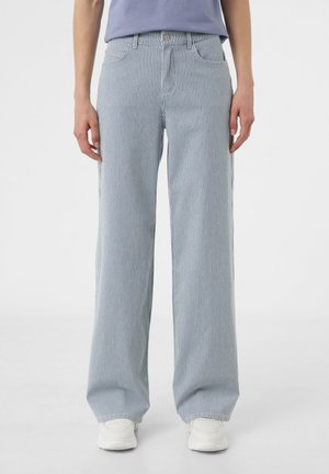 GESTREIFTE IM MIT WIDE LEG - Jeans Relaxed Fit - hellblau