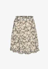 Unselected, black stitch leaf print