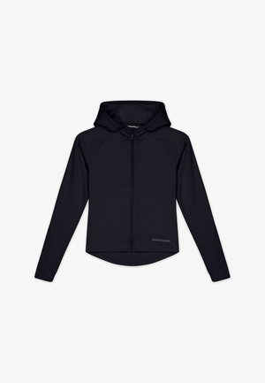 Pegador SALLY - Športna jopa s kapuco na zadrgo - black