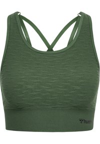 Hummel - FOCUS SEAMLESS  - Sport-BH mit leichter Stützkraft - climbing ivy Thumbnail-Bild 1