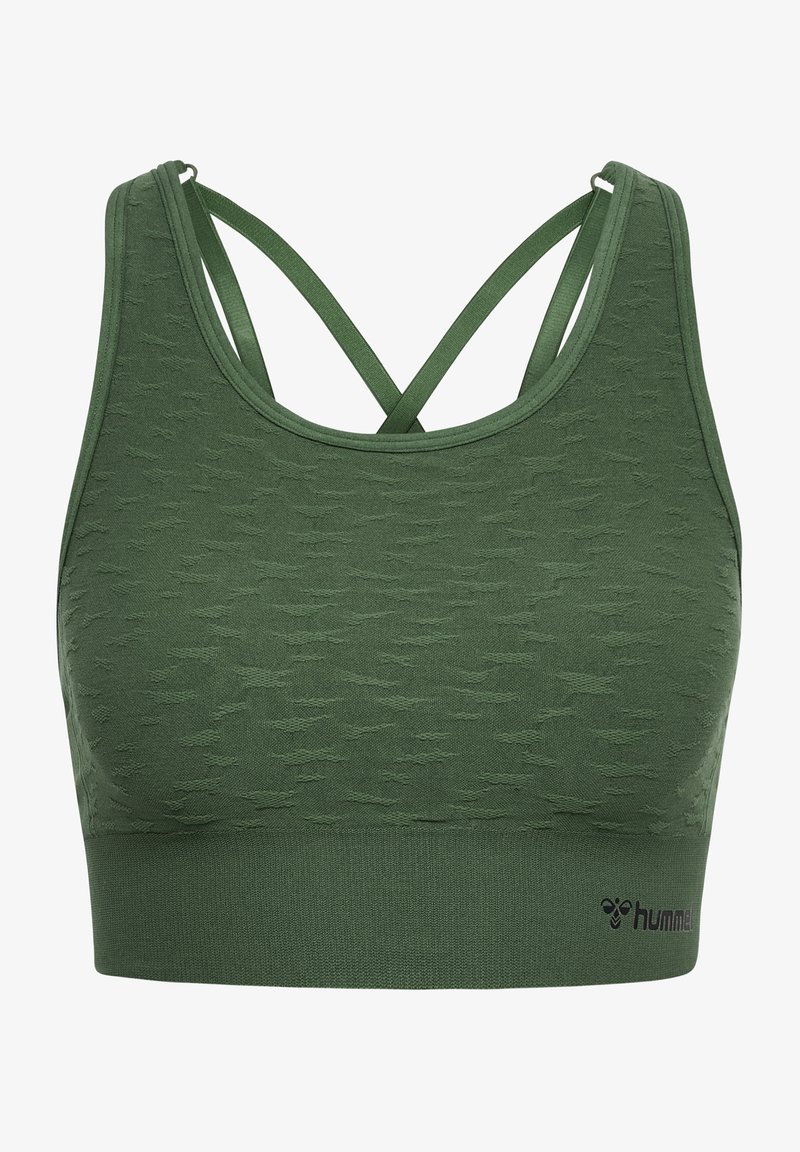 Hummel FOCUS SEAMLESS - Sport-BH med lätt stöd - climbing ivy
