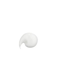 Sostanza bianca simile a una crema, con una forma a punta, superficie lucida e curve morbide su uno sfondo bianco puro.