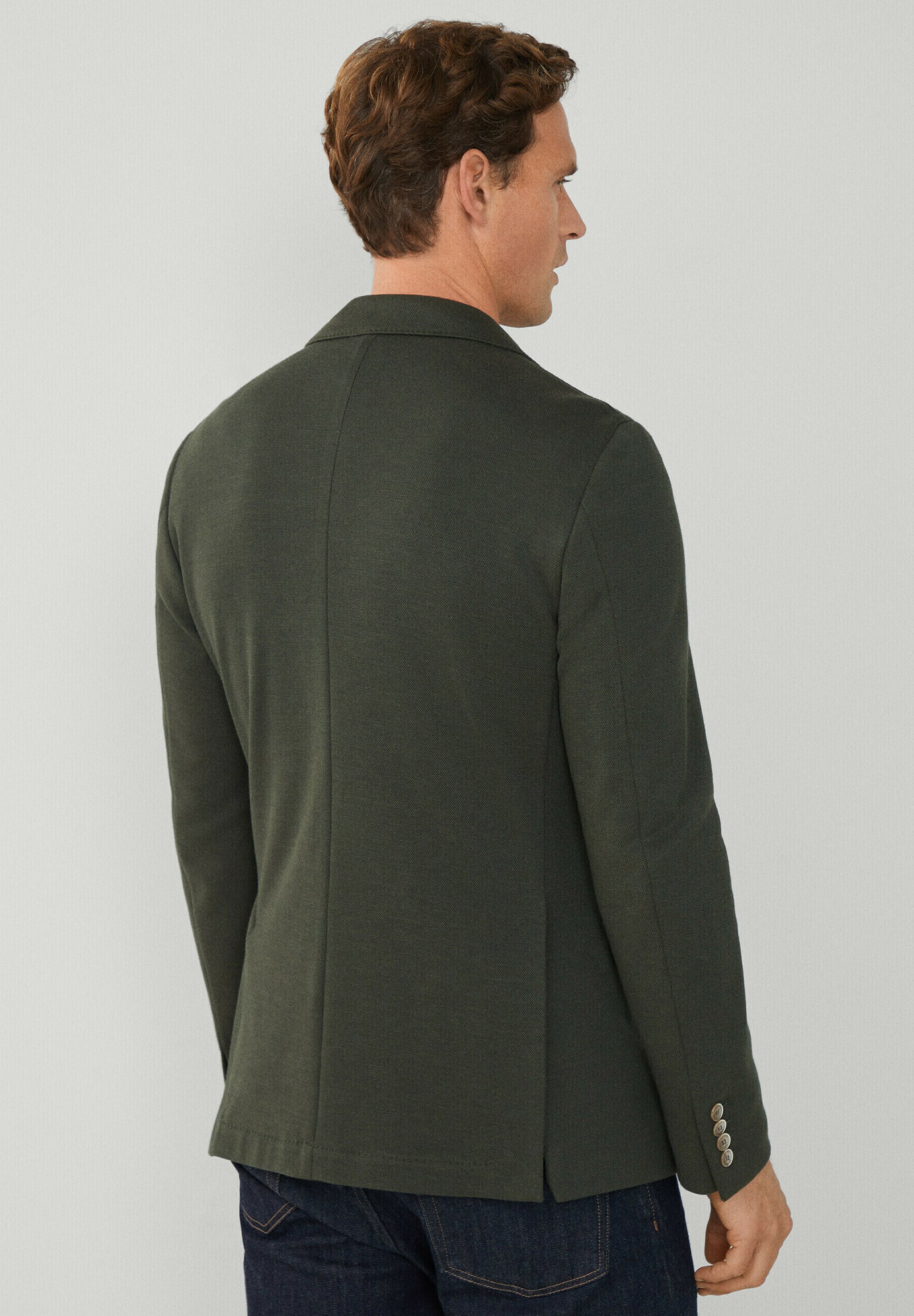 Hackett London Blazer jacket - khaki/dark green - Zalando