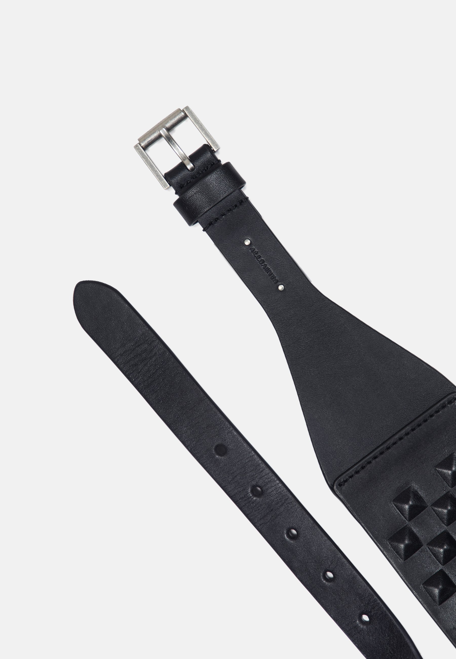 AllSaints 25-75MM TAPERED INJECTED PYRAMID STUD BE - Belt