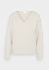 OBJREYNARD V-NECK - Strickpullover - silver gray