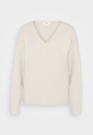 Object OBJREYNARD V-NECK - Strikkegenser - silver gray