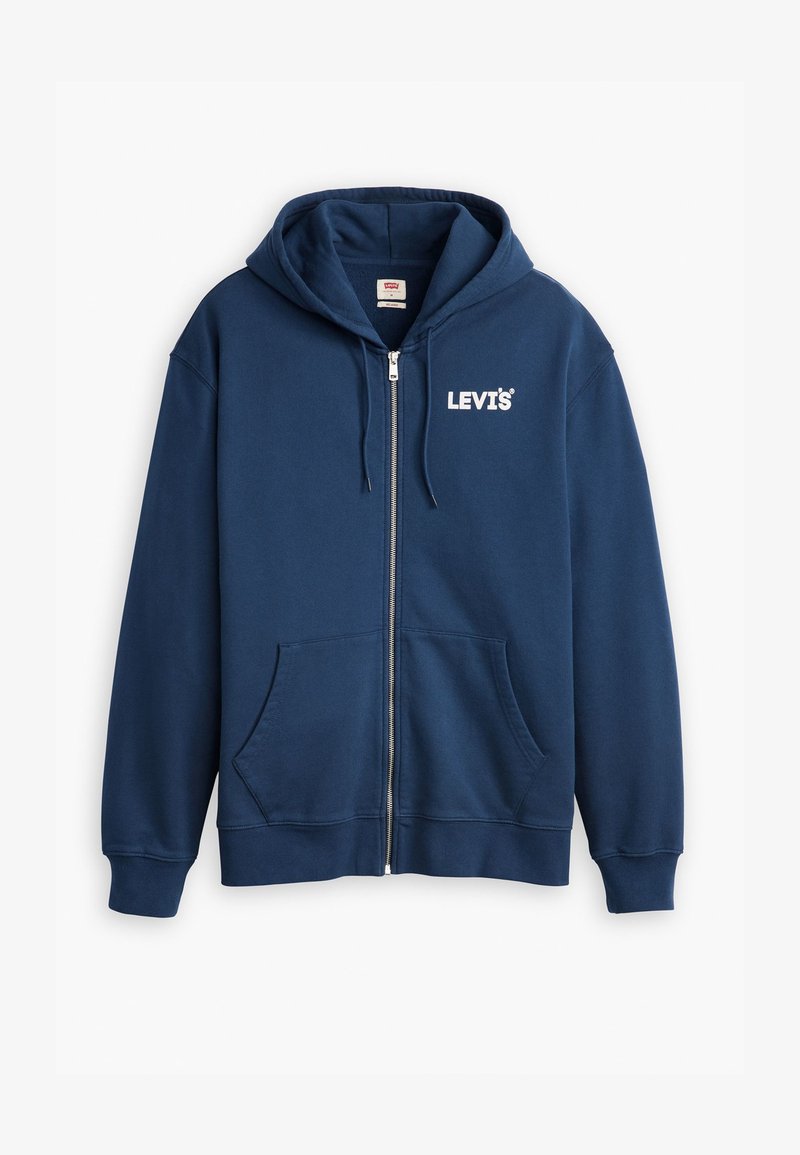 Levi's® RELAXED GRAPHIC ZIPUP - Sudadera con cremallera - dress blues