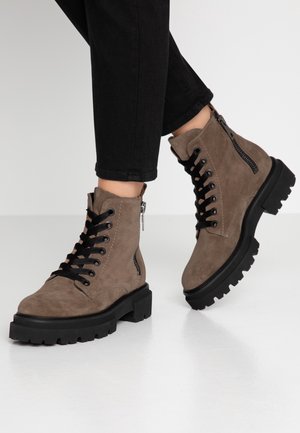 Bottines à plateau - taupe