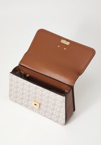 MICHAEL Michael Kors DELANCEY SATCHEL - Rankinė - vanilla/lugg