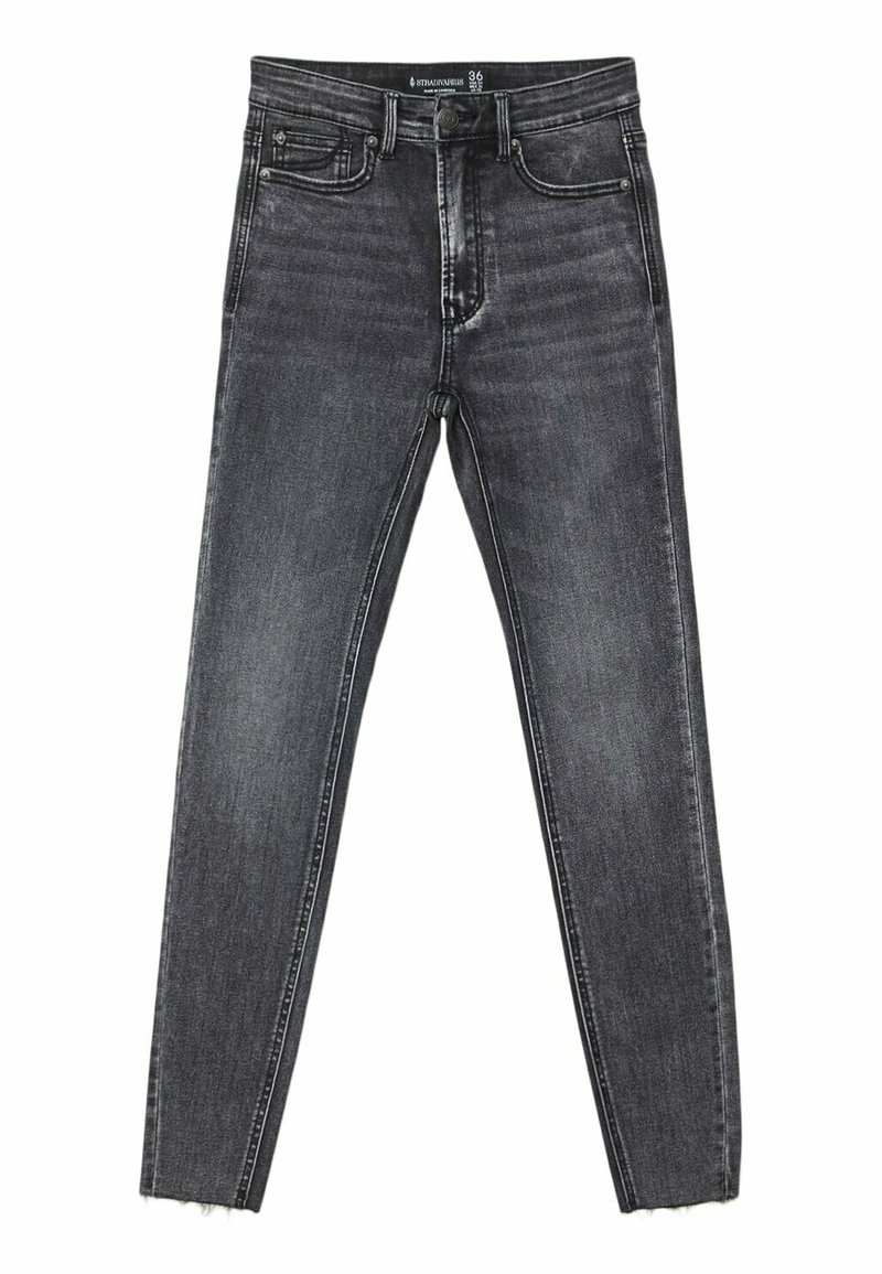 Stradivarius Jeans Skinny Fit donkergrijs