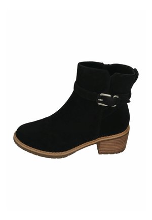 Cowboy/biker ankle boot - black