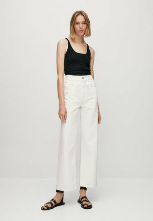 Straight leg jeans - white
