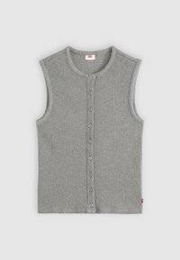 RORY BUTTON UP - Top - dark heather gray