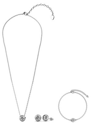 SET PARURES MOON AND BIRTH STONE - Ohrringe - argenté couleur / cristal