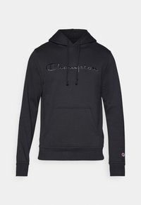 ICONS TONAL HOODIE LARGE LOGO - Pulover s kapuco - black