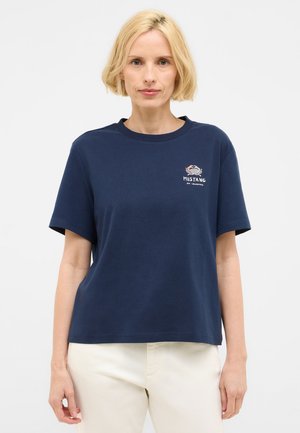 Mustang STYLE MONROE - Print T-shirt - blau
