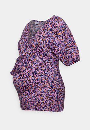 Mamalicious Curve MLWANESSA TESS - Majica kratkih rukava s printom - pink lady