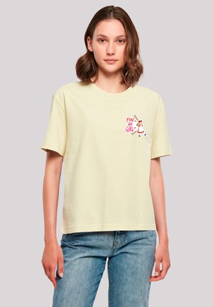 F4NT4STIC ALICE IM WUNDERLAND YOU GO GIRL - T-Shirt print - softyellow