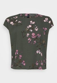VMNEWHALLIE NEW - Print T-shirt - kambaba/rosa/white