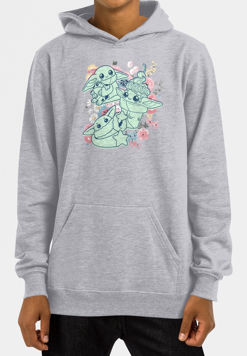 Star Wars THE MANDALORIAN SPRING CHIBI GROGU - Jersey con capucha - heather grey