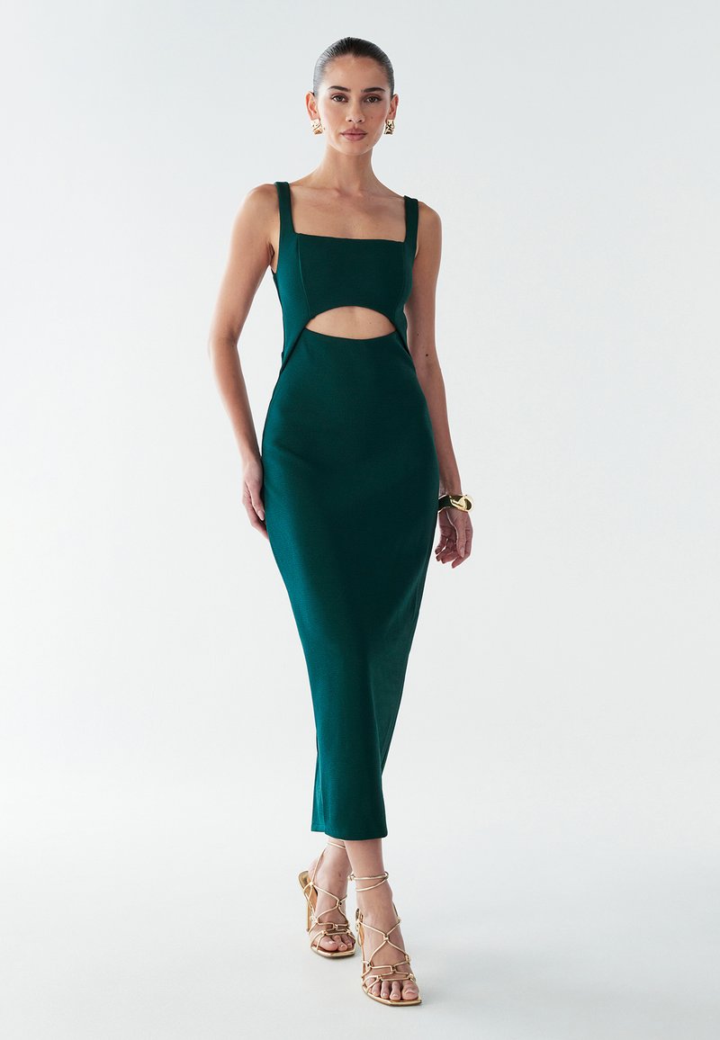 sachin and babi light blue dress Speechless Hunter Green Cutout Dress