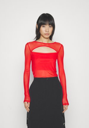 Noisy May NMGRANDE CUT OUT - Μπλούζα με μακριά μανίκια - red