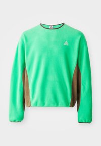 WOLF TREE CREW - Pulover din fleece - green shock/mosswood brown/baroque brown/summit white