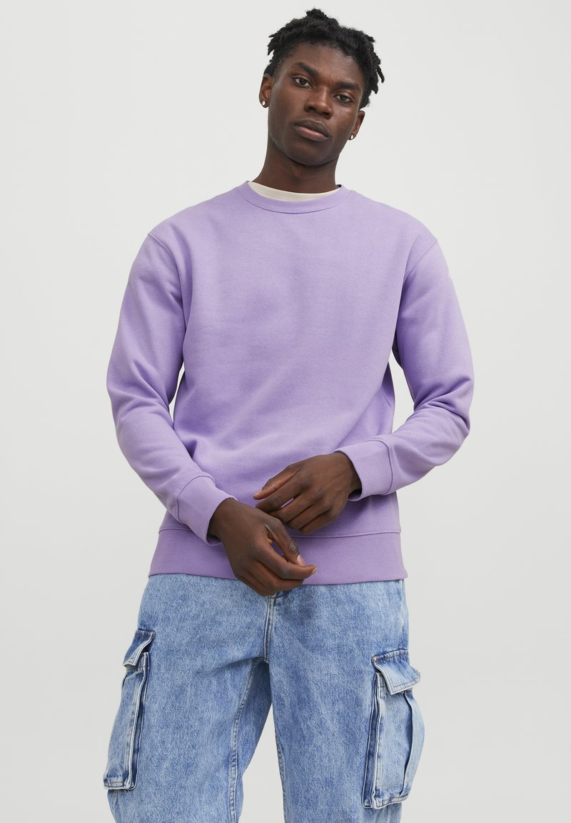 Jack & Jones JJESTAR CREW NECK - Felpa - purple/rose