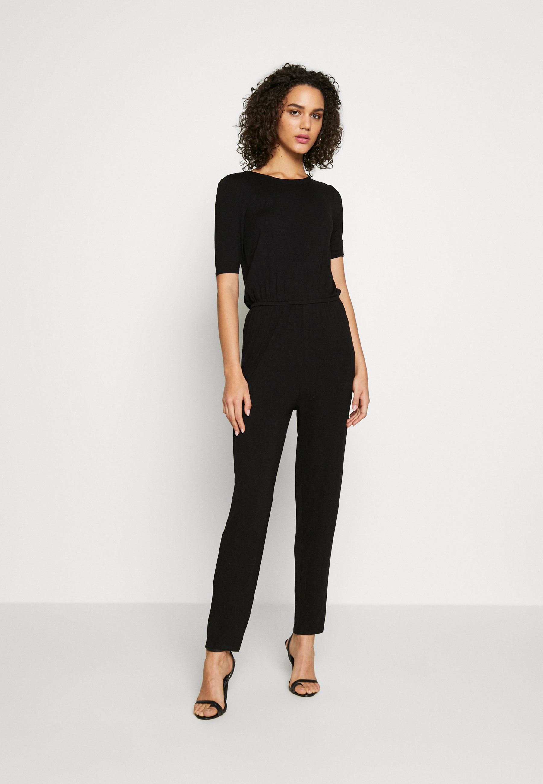 even and odd jumpsuit black