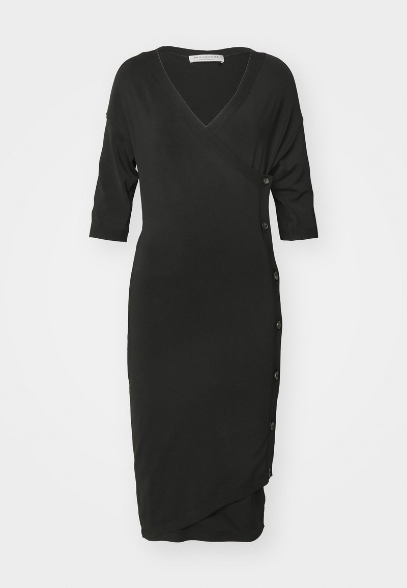 Philosophy di Lorenzo Serafini Gebreide jurk zwart